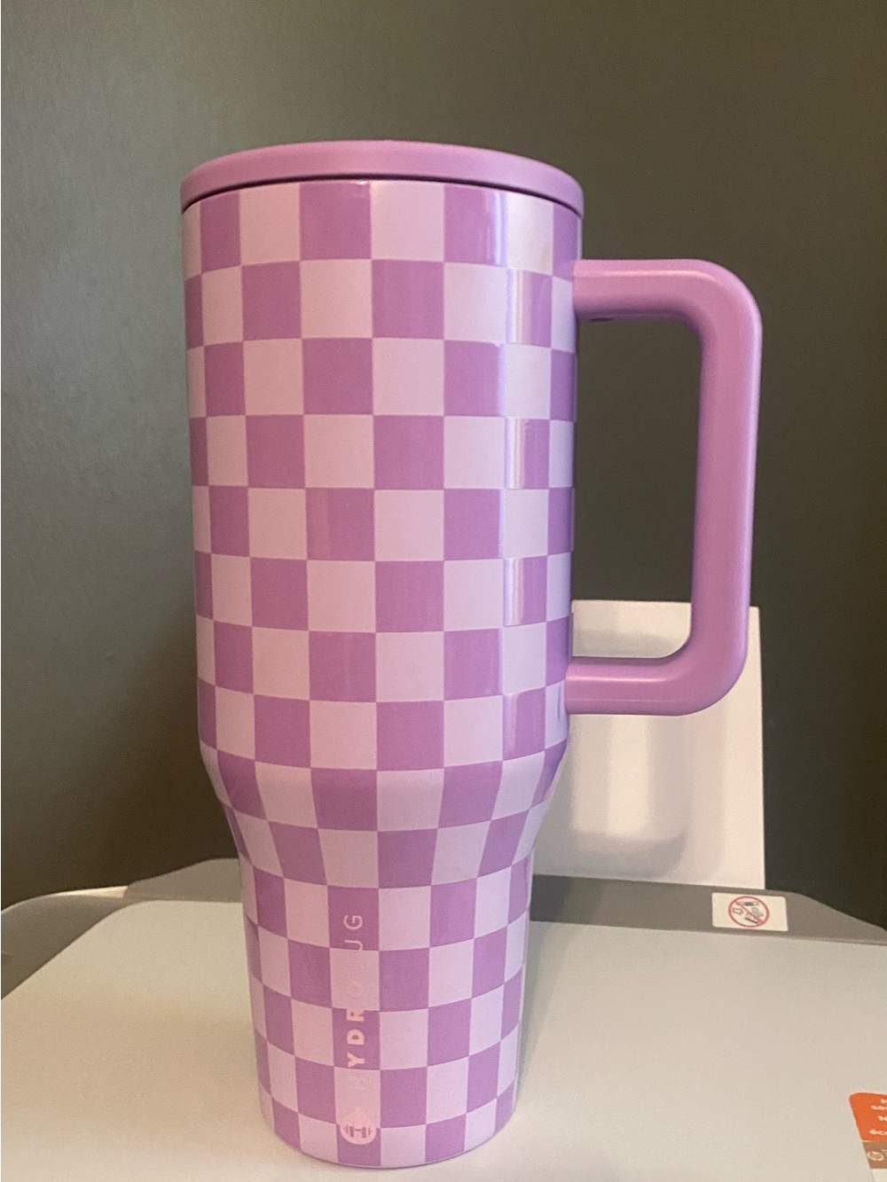 Purple Checkered HydroJug